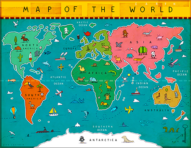 image of map of the world
